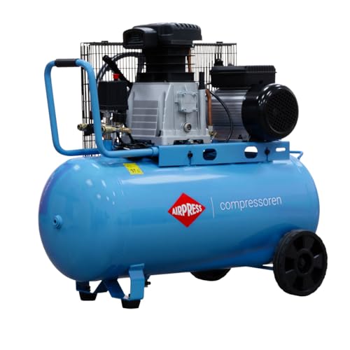AIRPRESS - Compresor de aire de dos pistones HL 340-90 10 bar 3 CV / 2,2 kW 272 l/min 90 litros