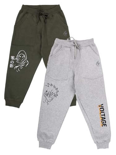 Image of KiddoPanti Boys Solid Fleece Track Pants | Cotton Poly Fleece Fabric | Ankle Length Bottom Rib | 2 Front Patch Pocket | Elastic Waist & Drawcord | Jogger Track Pants for Boys