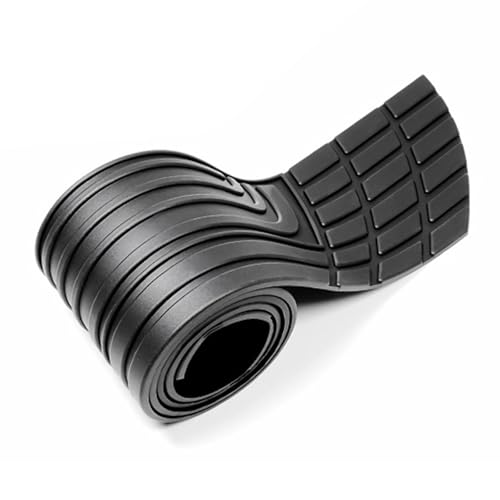 Image of Car Rear Bumper Protector, 104 x 8.5 cm Trimmable, 0.3 cm Thickness Anti-Scratch Rubber Rear Bumper Guard, Universal Flexible Bumpers Guard Strip for SUV Truck Trunk Sill Plate (Black)