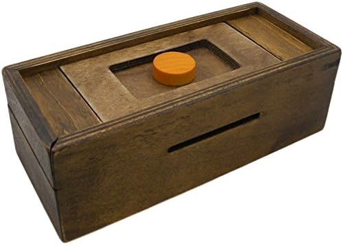 Miniatura 3 de Caja de rompecabezas Enigma Secret Discovery - Soporte para tarjetas de dinero y regalo en un candado mágico de madera con compartimento oculto,