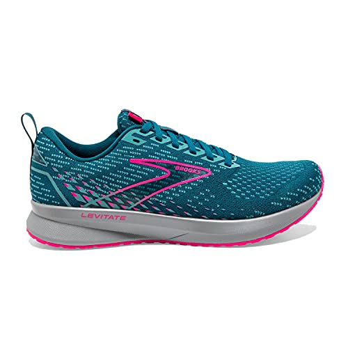 Brooks Brooks Women's Levitate 5 Neutral Running Shoe - Blue/Porcelain/Pink - 6 Medium