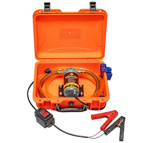 SYHXYSOO 12/24V 100W Electric Oil Change Extractor Pump 1-4L/min Oil Transfer Pump for Engine/Transmission/Gear Oil Change Fluid Transfer Pump for Boats Trucks Cars RVs Lawnmowers(Oil Pump-B)