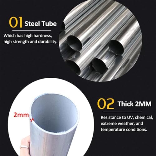 Heavy Duty Reflective Traffic Cone - Safety Barrier Delineator Post for Driveway & Parking Lot, 120cm Steel Ground Mount, Ideal for Pedestrian & Street Road Safety (1 Pack)