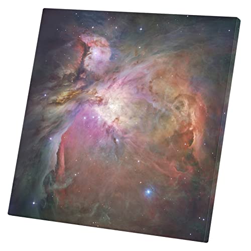 Tableau nébuleuse d'Orion 60x60cm en toile imprimée pour décoration galaxie