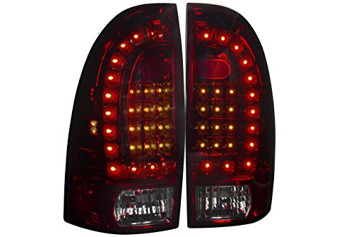 Ajp Distributors For Toyota Tacoma Rear Led Tail Light Lamp Lights Lamps Replacement Upgrade 2005 2006 2007 2008 2009 2010 2011 2012 2013 2014 2015 05 06 07 08 09 10 11 12 13 14 15 (Red Smoke) #TOP2
