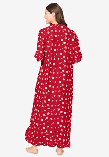 Only Necessities Plus Size Long Flannel Nightgown2