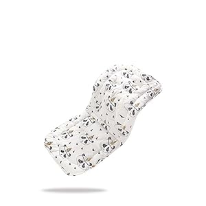 Kid Stroller Cushion,Infant Car Seat Insert-Reversible Universal Breathable and Soft Newborn Stroller Mat, Toddler Seat Pad Liner-34x78cm (Color : A)