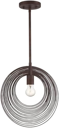 Crystorama Doral 1 Light Forged Bronze Pendant