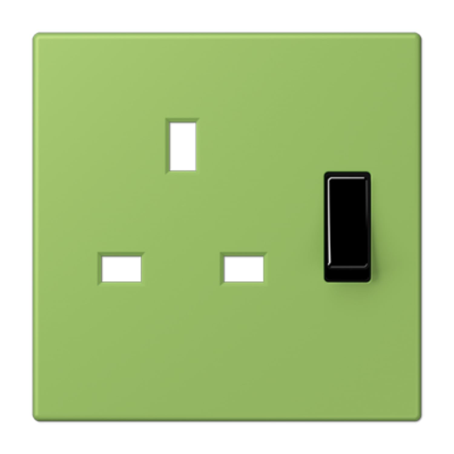 Prise BS simple JUNG LC32051 avec plaque encastrable pour installation électrique