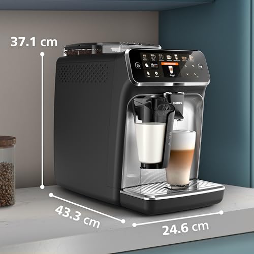 Philips 5400 Series Fully Automatic Espresso Machine - 12 Coffees, Easy-To-Clean LatteGo Milk System, Intuitive Display, Customizable Coffee Settings, Sleek Design(EP5446/70) - 10
