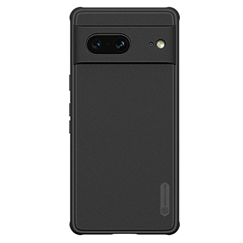 Image of Nillkin Case for Google Pixel 7 (6.3 inch Inch) Super Frosted Shield Pro Hard Back Soft Border (PC + TPU) Shock Absorb Cover Raised Bezel Camera Protect Black
