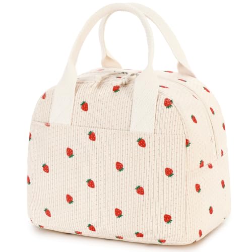 Image of LOVELYWIND Lunch Box for Women Cute Lunch Bags for Women Lunch Tote Bags Reusable Insulated Lunch Box Large Capacity Reusable Insulated Cooler for Work or Travel Gifts or Beach