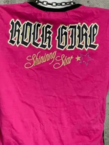 Image of Kawaii Cutecore Harajuku Y2k 2000s Tops Summer Preppy Aesthetic Alt Goth Emo Short Sleeve Graphic Tees