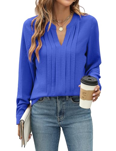 Image of Blooming Jelly Women's Long Sleeve Blouses Dressy Casual Business Work Tops