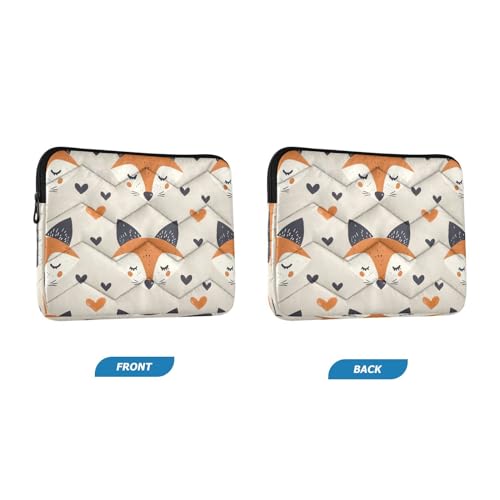 Funda para portátil 13-14 pulgadas impermeable con patrón Fox miniatura 2