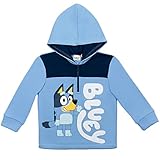 Bluey Toddler Boys Fleece Half Zip Hoodie 3T Blue