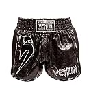 Venum Unisex Giant Infinite Muay Thai Thaibox-Shorts, schwarz/schwarz, X-Large