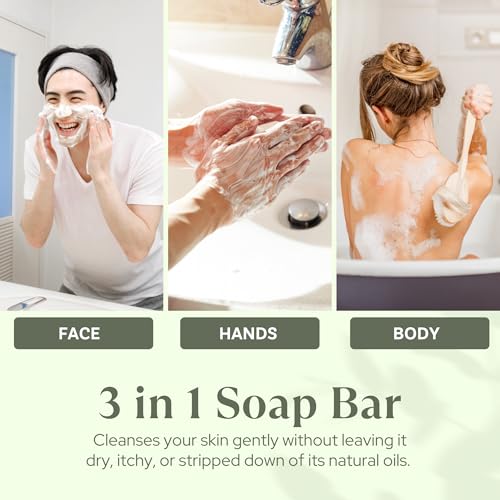 Image of Wavertree & London French Pear Scented Natural Soap (2 Bars), 7oz Moisturizing French Triple Milled Soap Bars enriched with shea butter - Pure Plant Based Bath & Body Bars for All Skin Types
