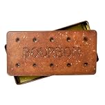The Silver Crane co. Empty Giant Bourbon Biscuit Tin - Novelty Storage Tin for Biscuits, Cakes, Sweets and Treats - Rectangular Container for Keeping Snacks Fresh