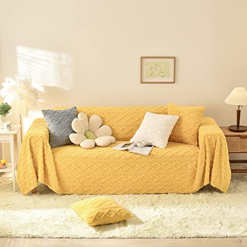 Housse de canapé double face lavable pour rénover et protéger un salon usé