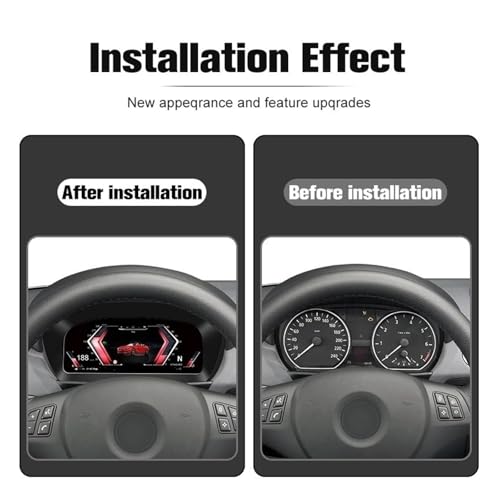 Velocímetro LCD compatible con BMW Serie 3 E90 E91 E92 2005-2012 cuadro digital ID8 3