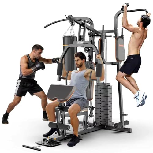 Image of SincMill Home Gym Multifunctional Full Body Workout Equipment for Home Exercise Fitness