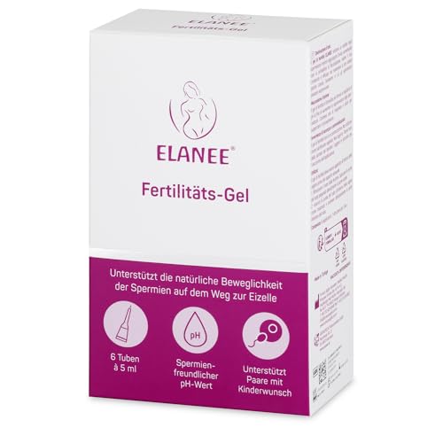 ELANEE Fertilitäts-Gel – Unterstützt die natürliche Spermienbeweglichkeit, spermienfreundlicher pH 6–8, silikonfrei, wasserbasiert – für die fruchtbaren Tage – 6 Einmal-Applikatoren à 5 ml (450-V1)