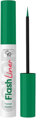 Golden Rose Flash Liner Colored Eyeliner - 102 Forest Green - Renkli Likit Eyeliner