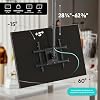 ONKRON Ceiling TV Mount for 32-80 Inch Screen up to 150 lbs, Height Adjustable Hanging TV Mount with Swivel and Tilt, VESA 100x100-600x400, Full Motion Ceiling Mount TV Bracket Drop Down, Black