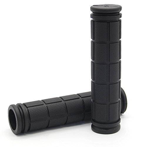 Coolrunner Bicycle Handle Bar Mushroom Grips BMX for Boys and Girls Bikes (Black)