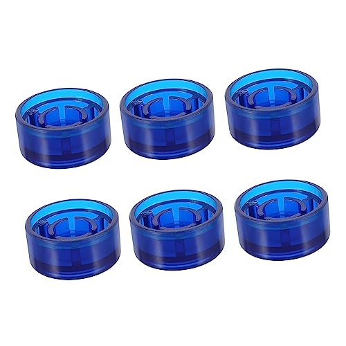 FUNOMOCYA 6pcs Guitar Pedal Caps Effector Footswitch Topper for Electric Guitar Anti-slip Protection Smooth Edges for Beginners