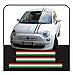 Adesivi KIT fasce bandiera italiana cofano tettino e baule strisce tricolore (TRICOLORE COME IN FOTO)