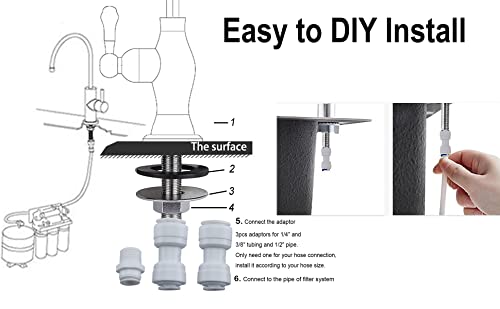 Drinking Water Faucet, Gulica Commercial Water Filtration Faucet For Under Sink Water Filter System Kitchen Bar Sink Drinking Water Faucet, Drinking Water Dispenser Oil Rubbed Bronze #TOP5