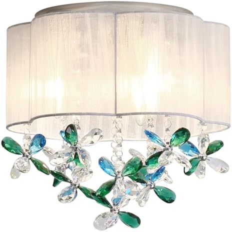 Minilustre De 3 Luzes Para Teto De Quarto, 13" (Pequeno Lustre De...