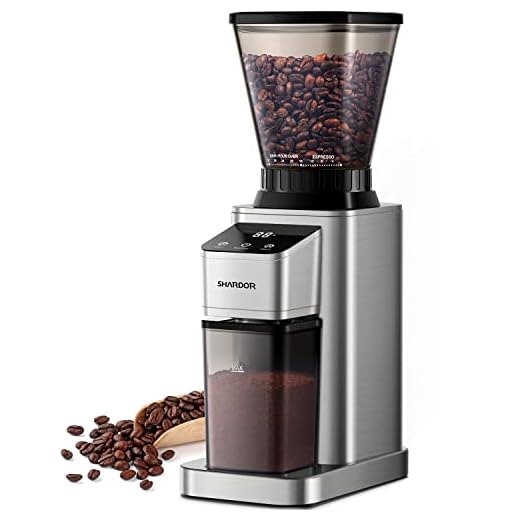 SHARDOR Professional Conical Burr Coffee Grinder, Touchscreen