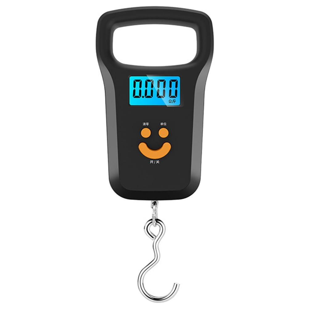 Littimoon Electronic Hanging Scale 50Kg 10g LCD Digital Kitchen Scale Fishing Weights Pocket Scale Travel Luggage Scales