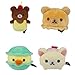 San-X Original Rilakkuma Macaroon Box Plush - 4 pcs