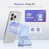 Niebieski Magnetyczny Uchwyt Do Smartfona i Aparatu, Sterowanie Bluetooth, Kompatybilny Z Nagrywaniem Wideo iPhone'a