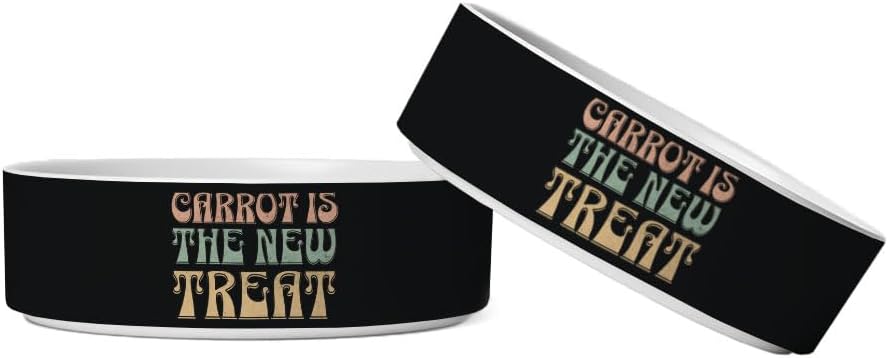 Carrot Treat Pet Bowl - Unique Supplies for Pets - Funny Items for Pets