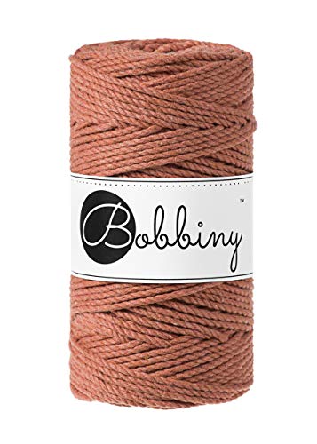 Bobbiny Corde Macramé Torsadée Regular 3mm (Terracotta) 100m