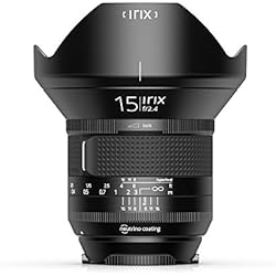 Irix Firefly - Objetivo Ultra Gran Angular (15 mm, f2,4, Rosca de Filtro de 95 mm, Formato Completo, Muy Ligero, Anillo de Enfoque optimizado)
