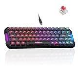 DarkBeacon Flux68 HE Gaming Keyboard 65%, Hall Effect Magnetic Switch, AI-Powered Software, Wired Mechanical Keyboard with 0.01mm Fast Trigger, Adjustable Actuation, 8000Hz, Hot-Swap, RGB Backlit