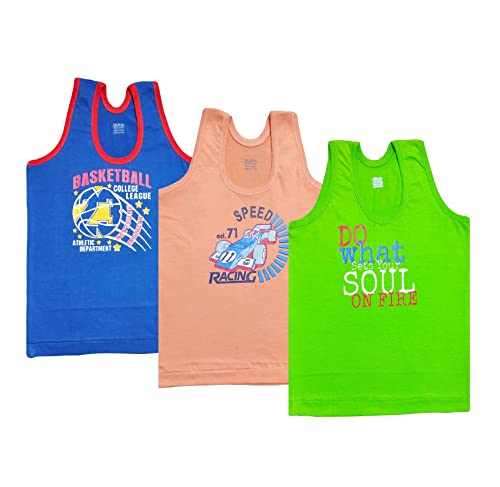 Image of BABA AND BABY Cotton Printed Vest baniyan for Baby Summer wear Sleeveless for Kids