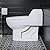 Montparnasse One Piece Elongated Toilet Dual Flush, Black Hardware 1.1/1.6 gpf
