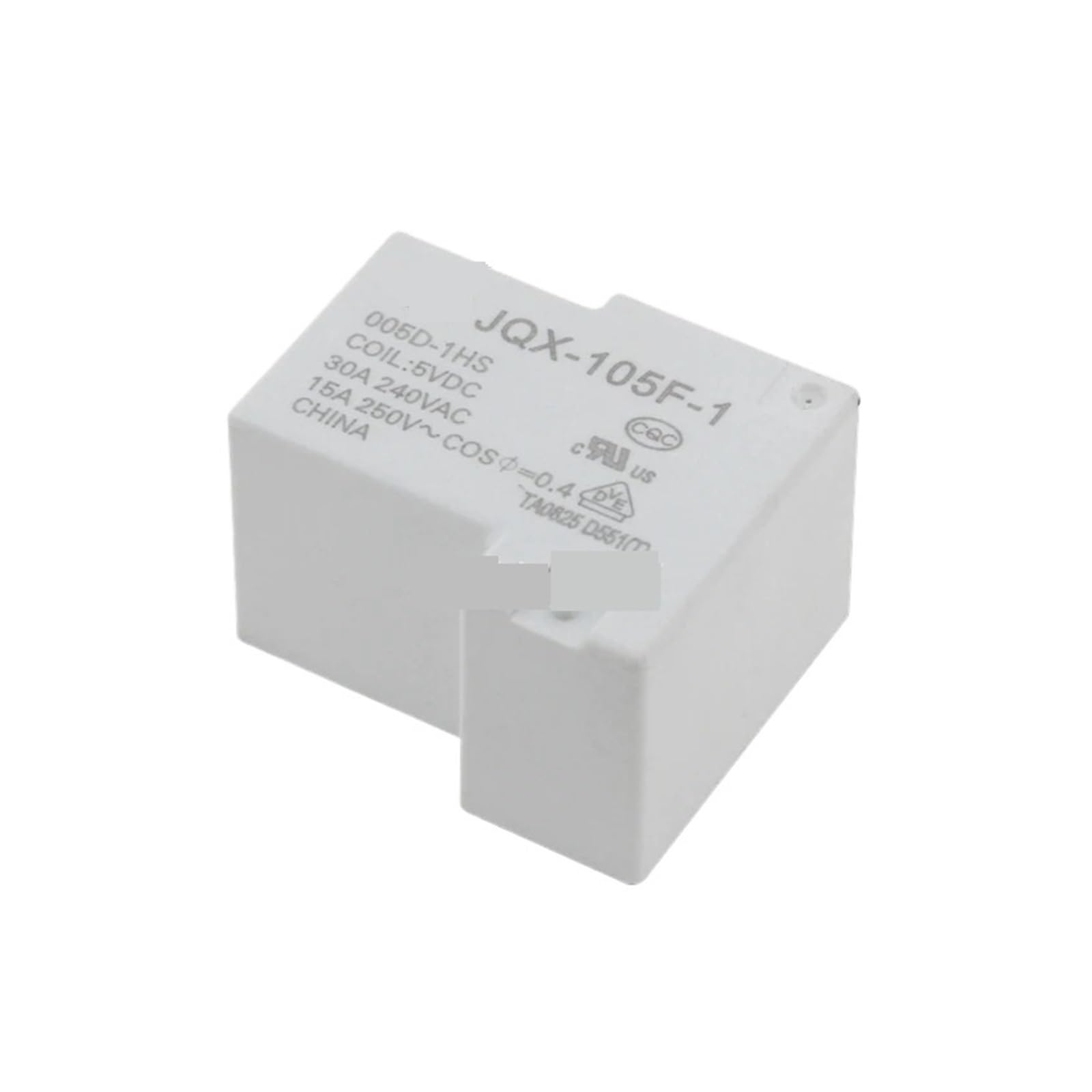 Relais JQX-105F-1-220A-1HS haute tension 30A à isolation renforcée