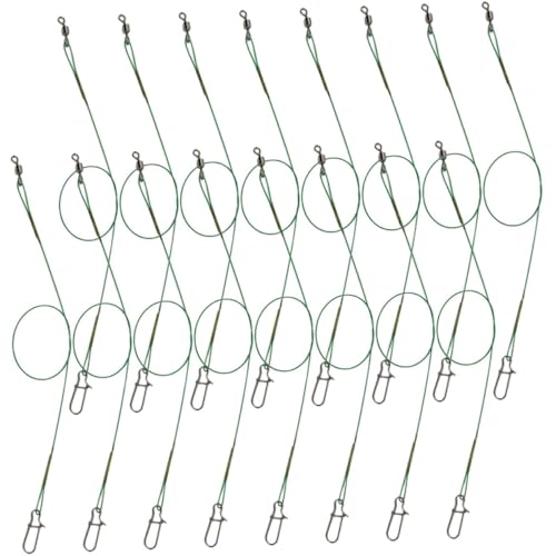 balacoo 30 piezas Fishing Leaders Heavy Duty Steel miniatura 1