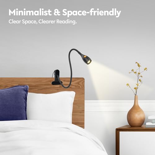 Lampe de lecture à intensité variable acegoo avec col de cygne et CRI 95+