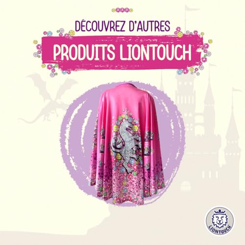Liontouch - Épée et Bouclier de Princesse en Cristal pour Filles - 3-8 Ans | Jouet Médiéval en Mousse Rose et Argent Style Lionne | Accessoires d'Armes Sûres pour Déguisements et Costumes Royaux – vue 6