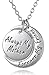 Mother's Day Jewelry Gifts from Son or Daughter 'Always My Mother Forever My Friend' Engraved Crescent Moon Pendant Necklace - Mom Birthday Jewelry Gifts from Son Daughter, to Best Mom Ever