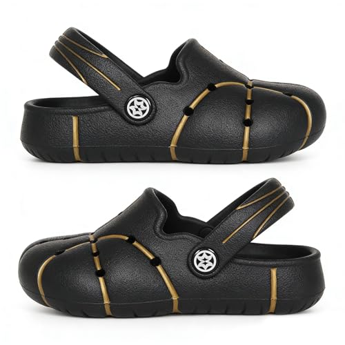 Sabot Garçon Clogs Fille Mules Mixte Enfant Chaussures de Jardin Sandales de Plage Chaussons de Piscine d'été LQ-Doré 38-39EU=CN240 – vue 4